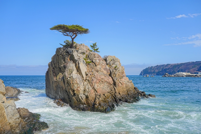 普代浜の岩